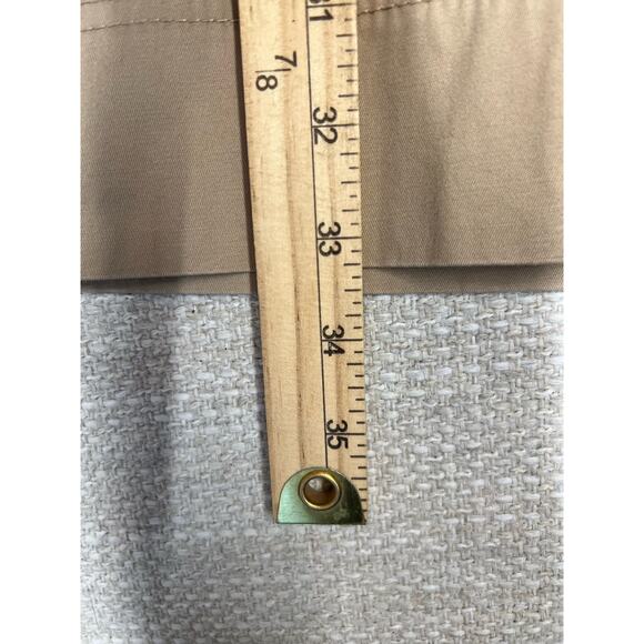 Talbots Pants Khaki Wide Leg Crop 10 Summer Beach Vibes, Drawstring Waistband - Picture 8 of 14